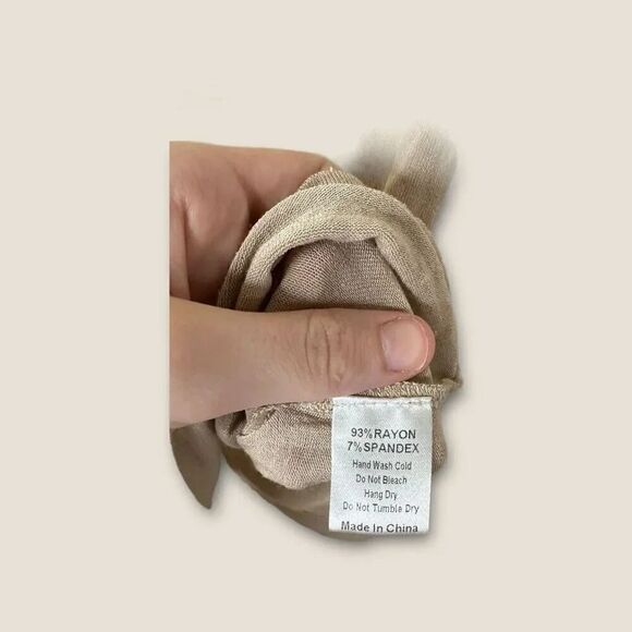 Mod Ref Tan Basics 3/4 Sleeve Top - Picture 4 of 4